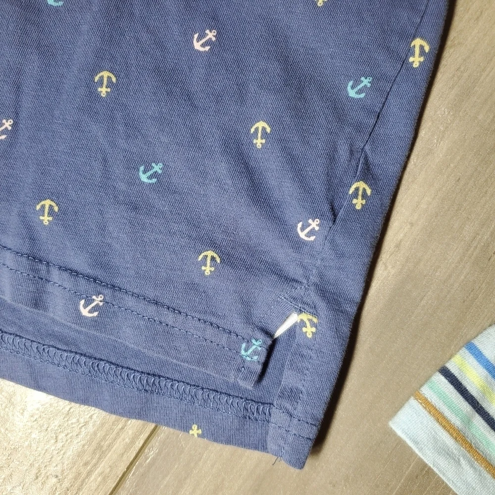 Carter's & Garanimals Boys Size 5 Casual Blue Short Sleeve Shirt Bundle EUC